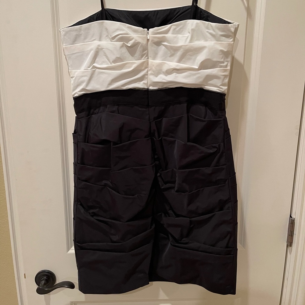 Max & Cleo strapless cocktail dress black & white - Picture 3 of 4